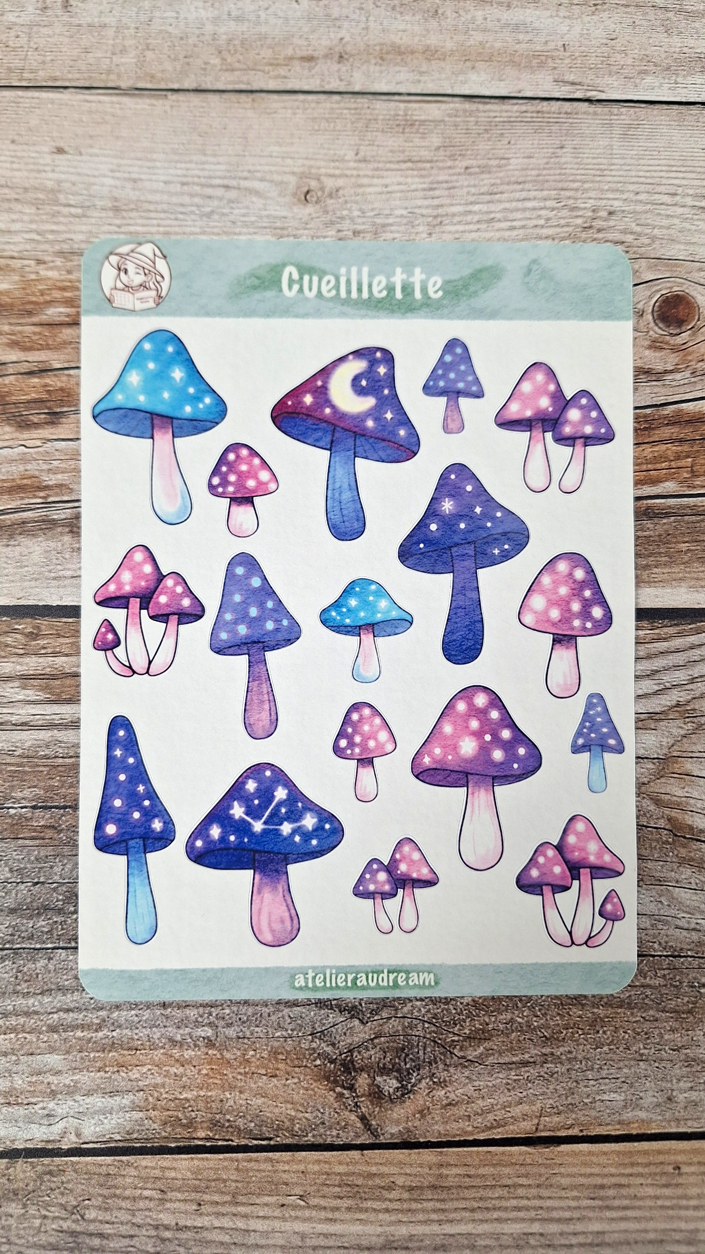 Planche de Stickers - Cueillette🍄✨