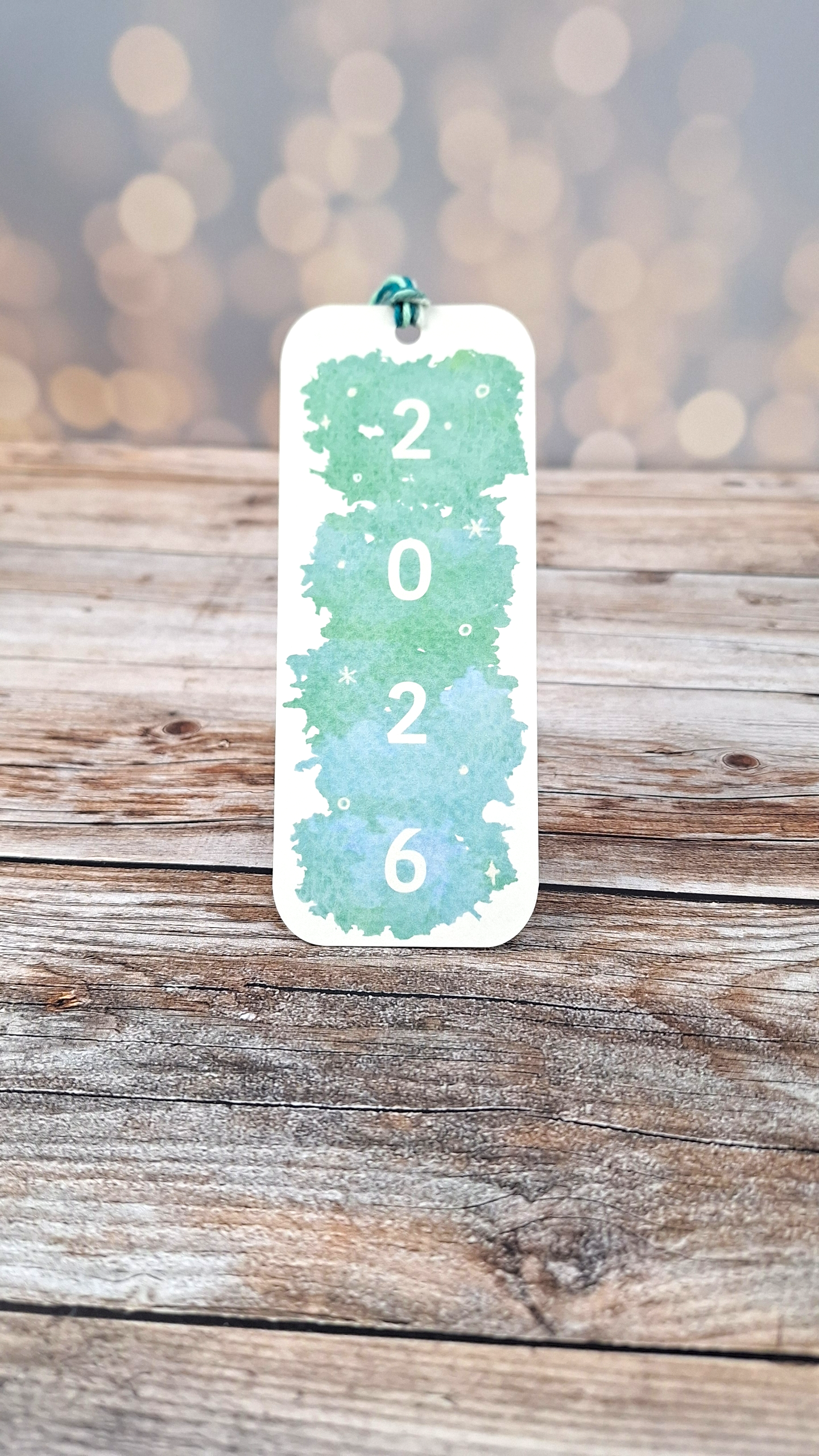 Marque-page 2026 - Lavis Stellaire – Coton & Aquarelle