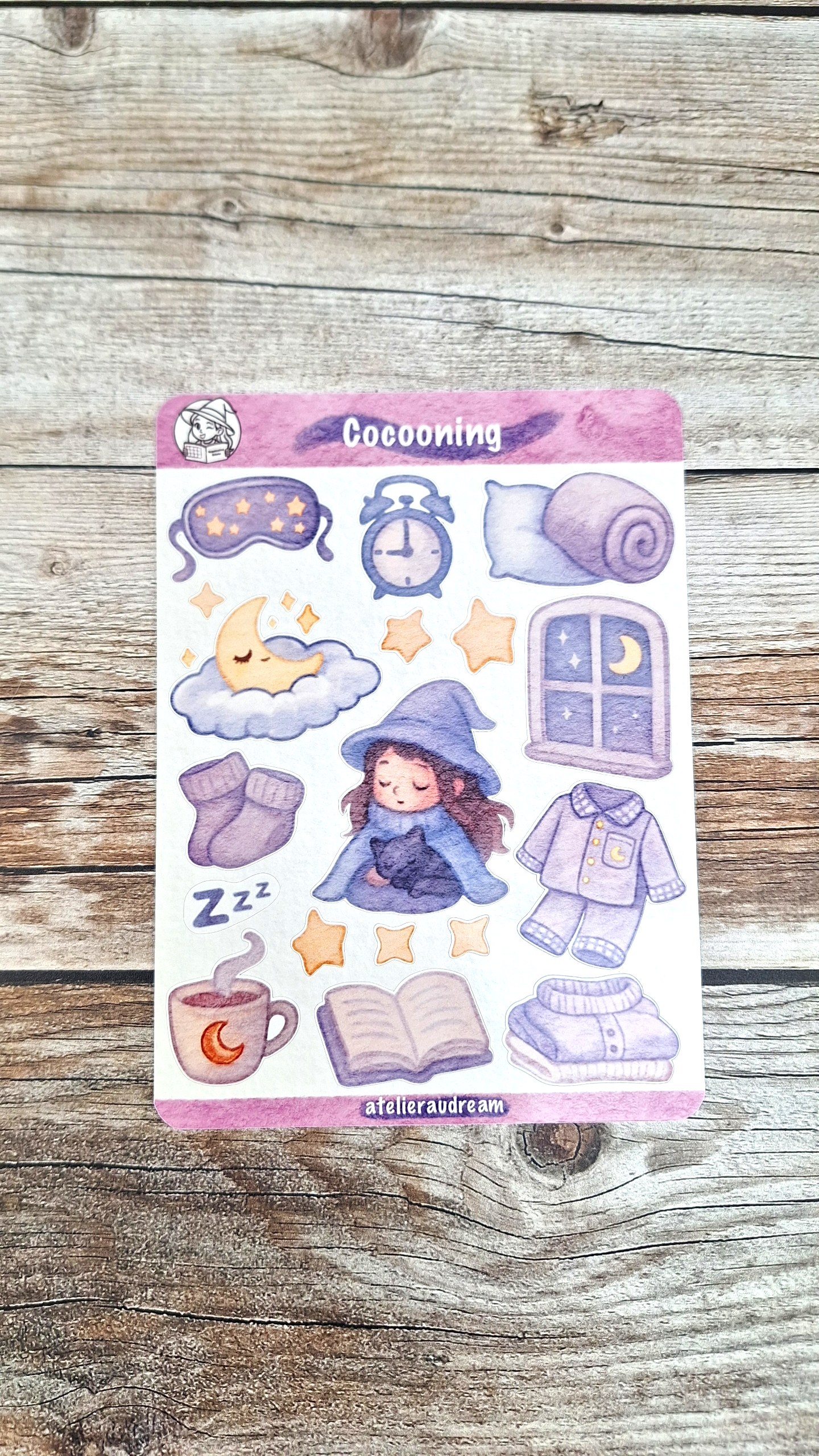 Planche de Stickers - Cocooning 🧦