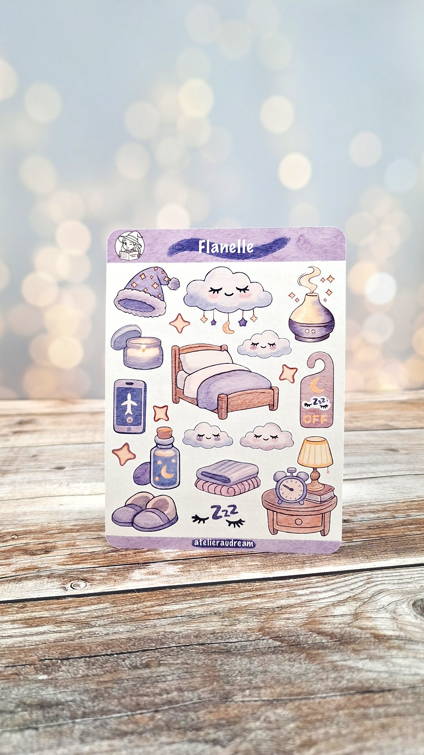 Planche de Stickers - Flanelle 🛏️
