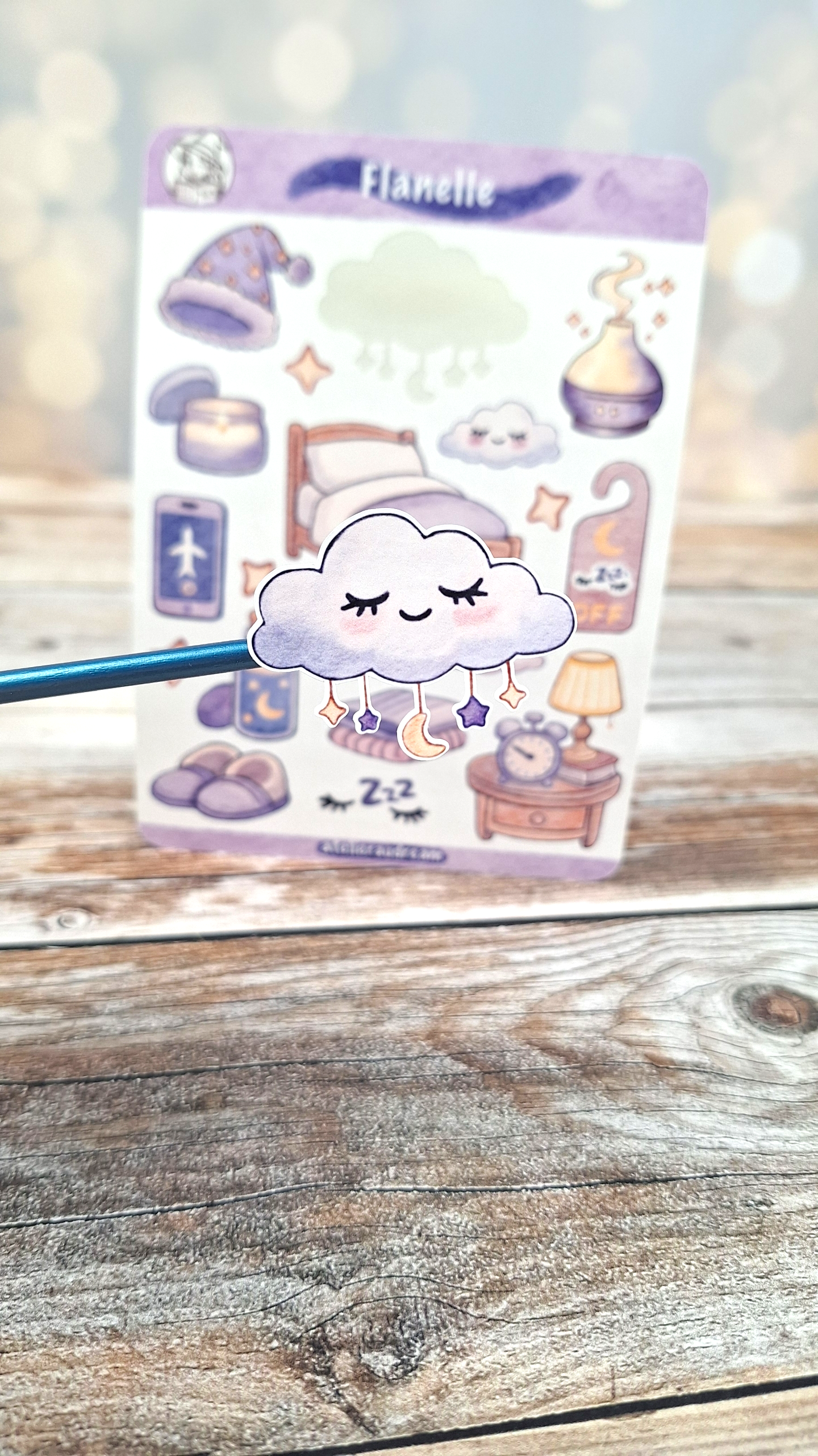 Planche de Stickers - Flanelle 🛏️