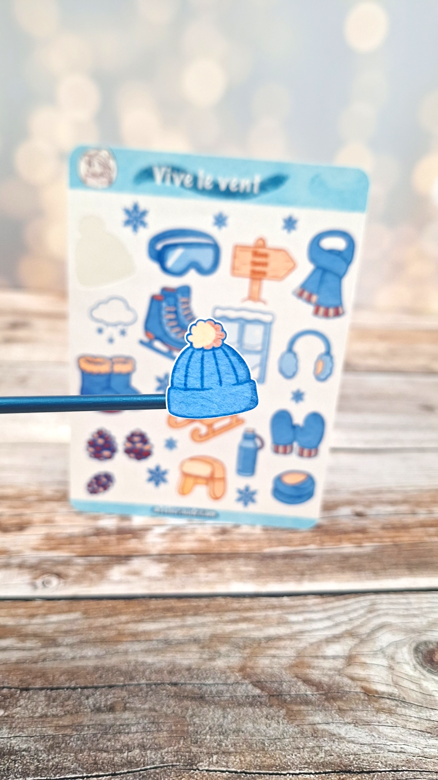 Planche de Stickers - Vive le Vent ☃️
