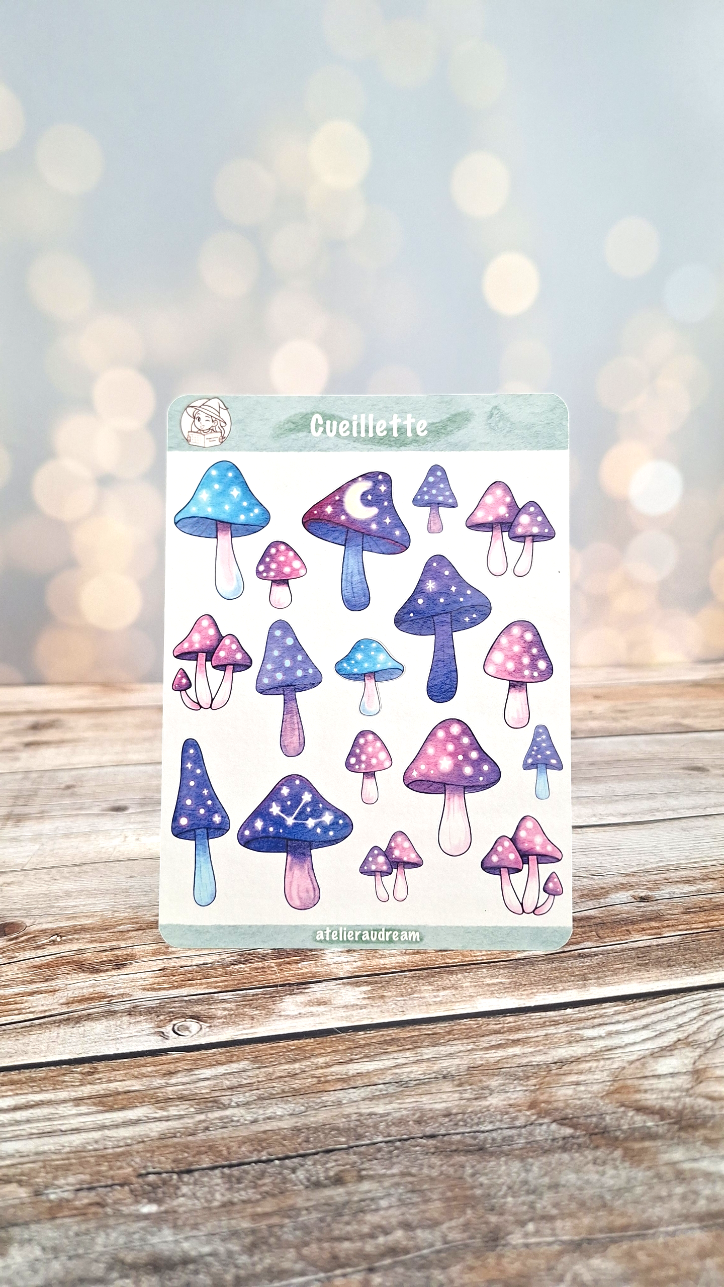 Planche de Stickers - Cueillette🍄✨