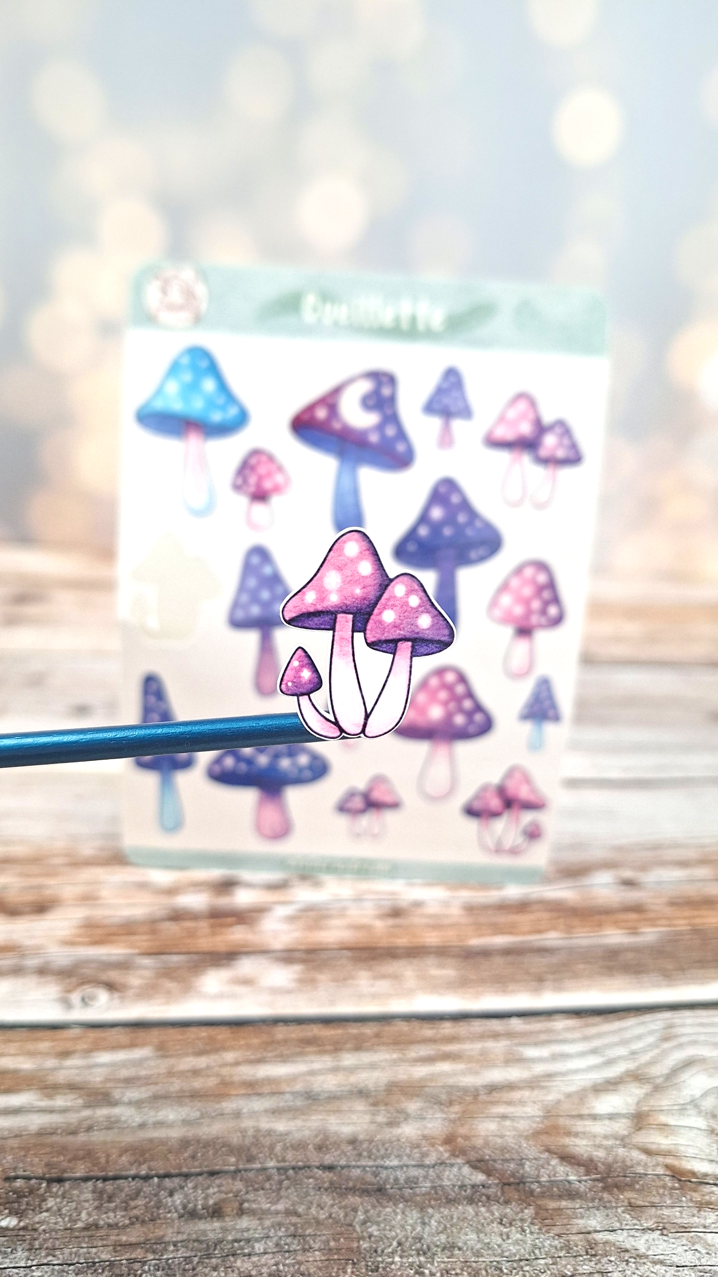 Planche de Stickers - Cueillette🍄✨