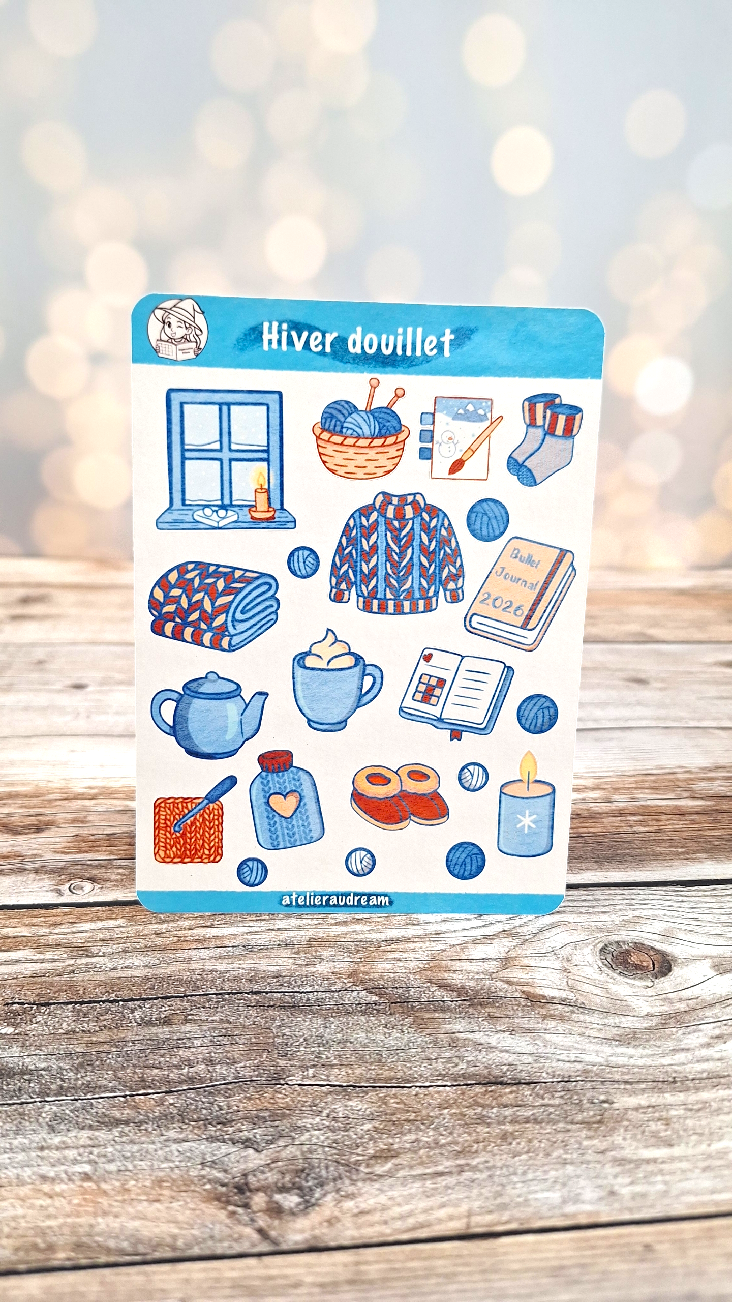 Planche de Stickers - Hiver Douillet 🧦