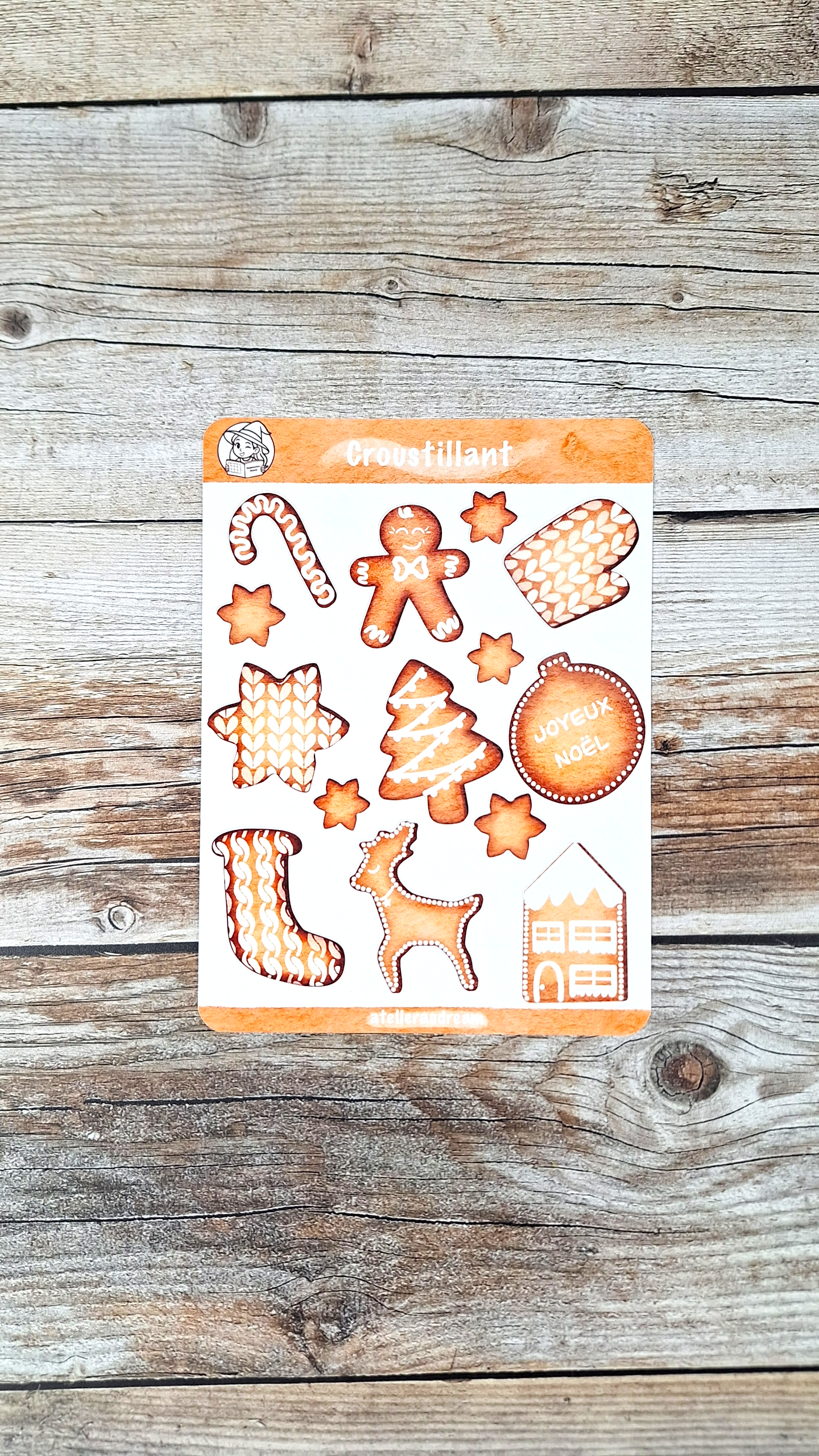 Planche de Stickers - Croustillant 🍪