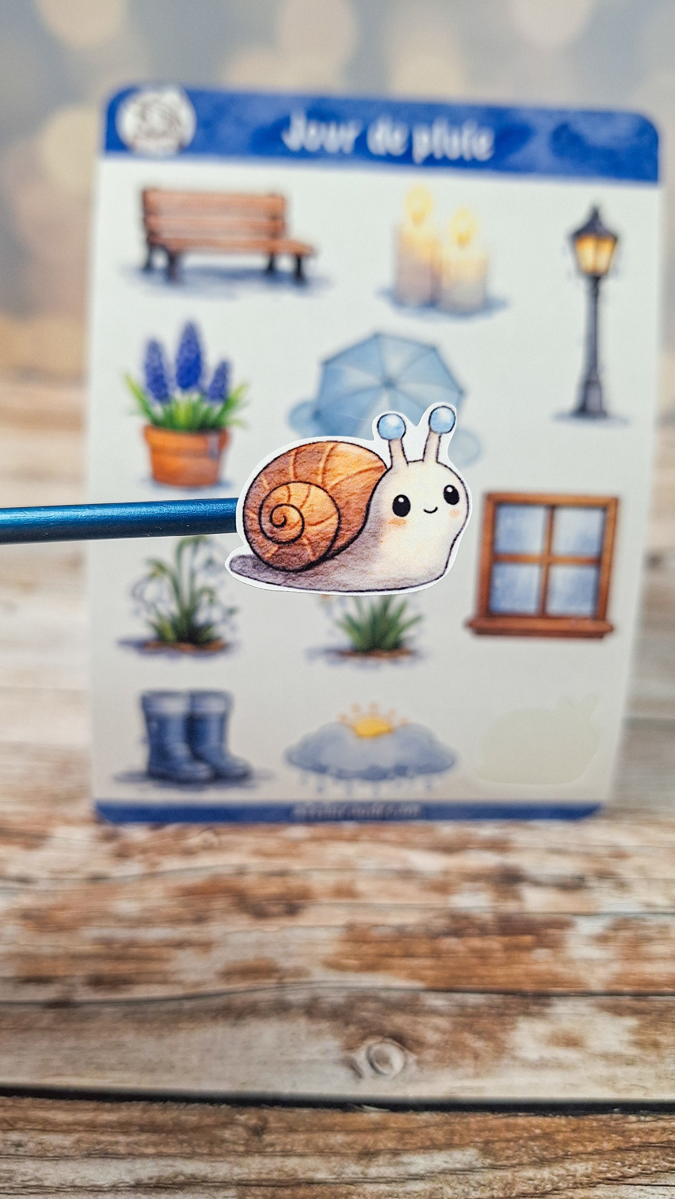 Planche de Stickers - Jour de Pluie 🌧️
