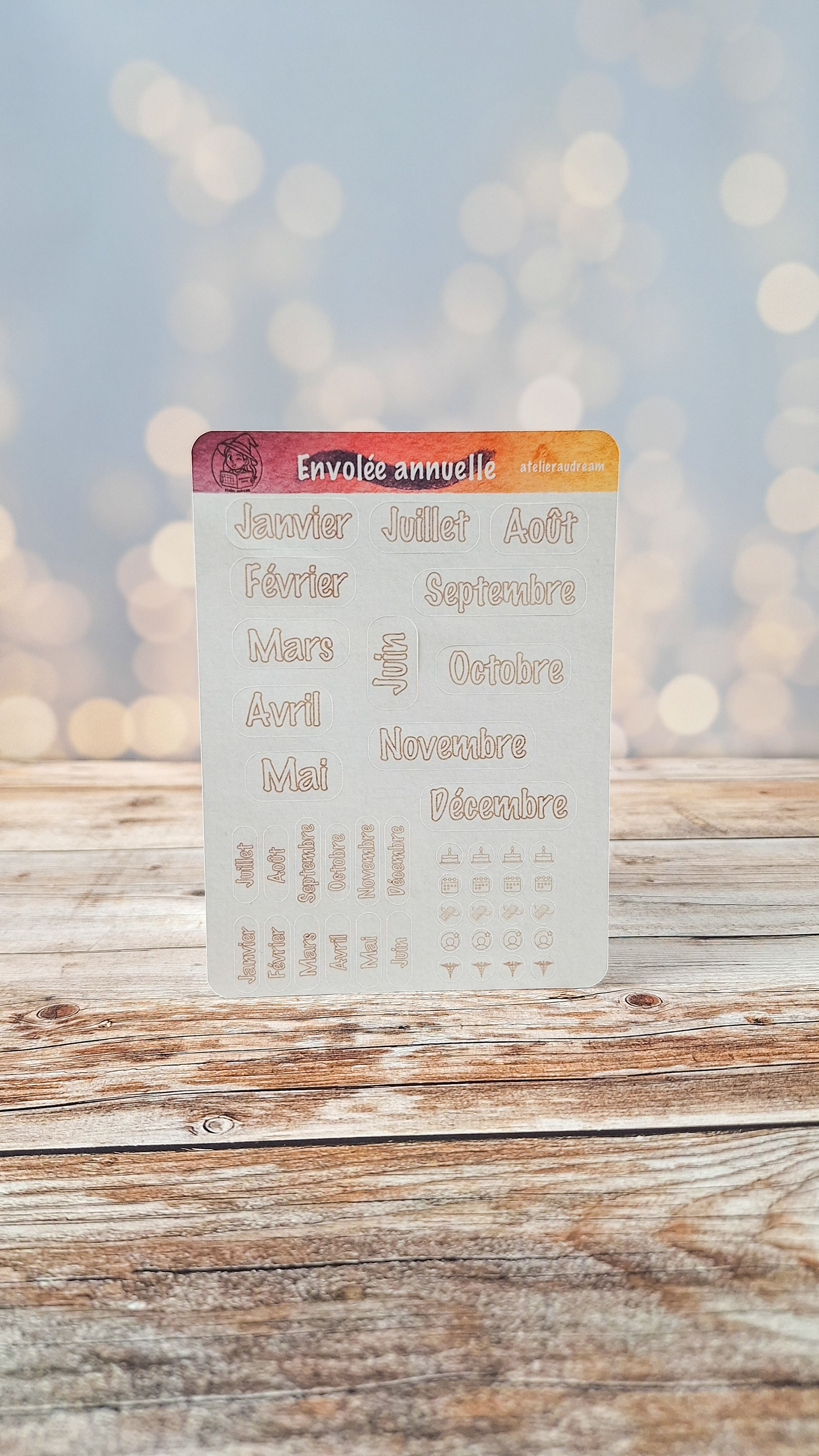 Planche de stickers - Envolée annuelle ✨