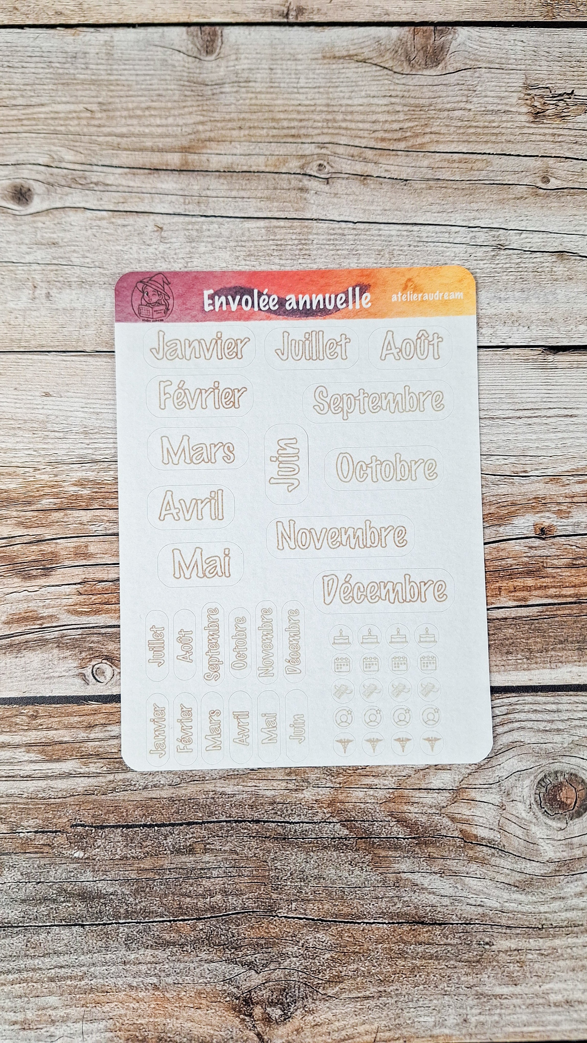 Planche de stickers - Envolée annuelle ✨