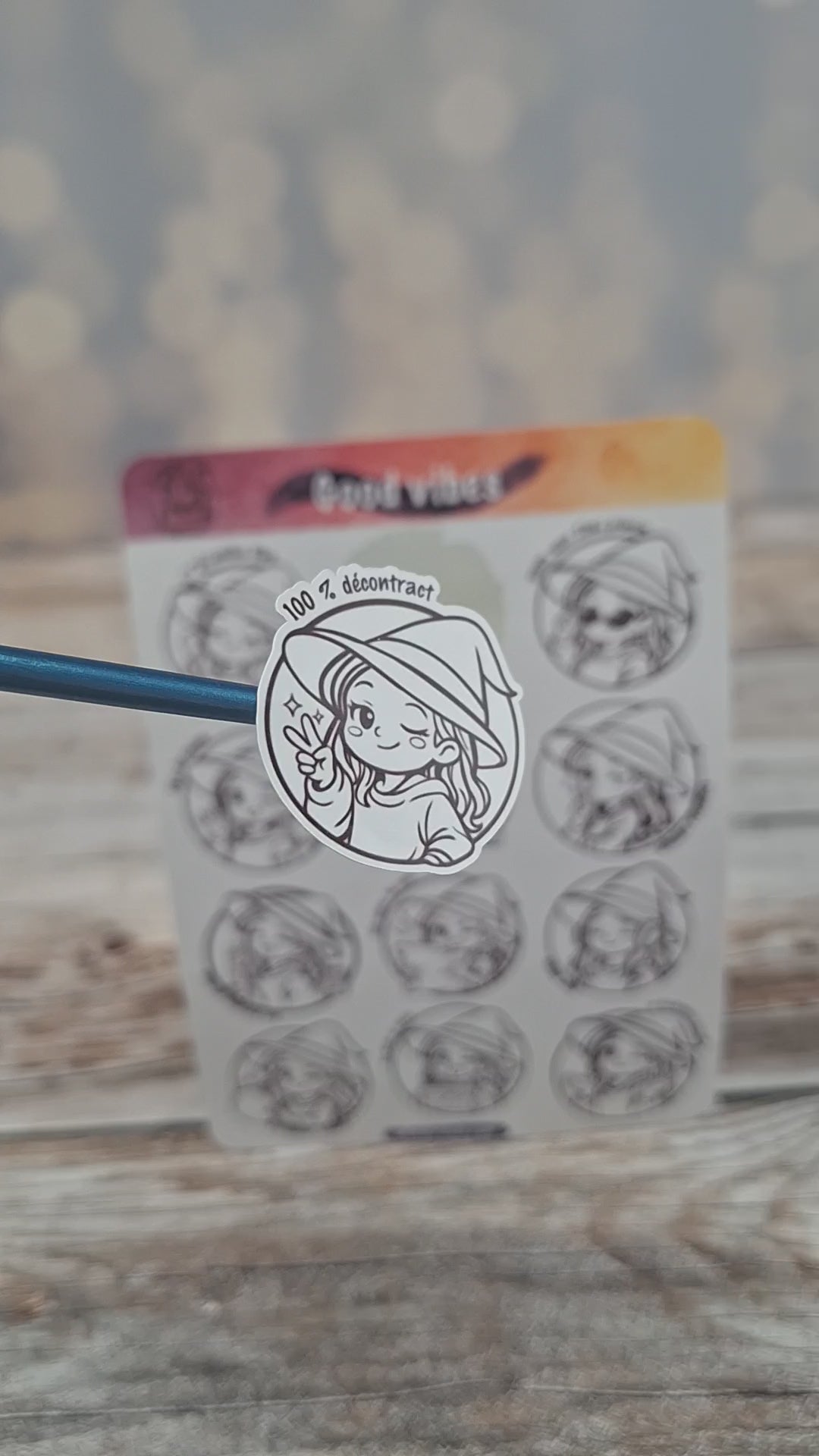 Planche de Stickers - Good Vibes